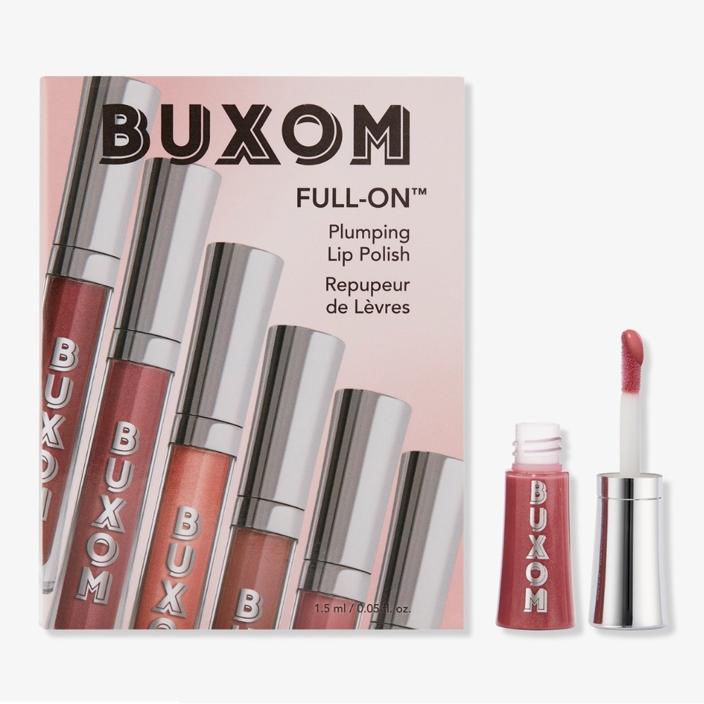 BUXOM Full-On Plumping Lip Polish Mini Travel Size 0.05oz NIP in Dolly Mauve